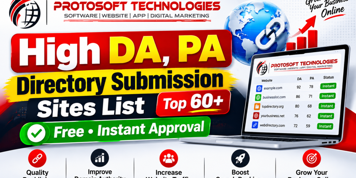 High DA, PA Directory Submission Sites List Top 60+ Free Instant Approval