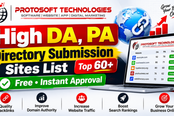 High DA, PA Directory Submission Sites List Top 60+ Free Instant Approval